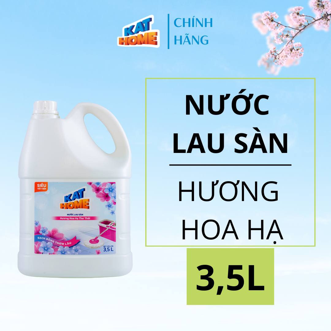 Nước lau sàn KAT HOME Hương Hoa Hạ 3,5L