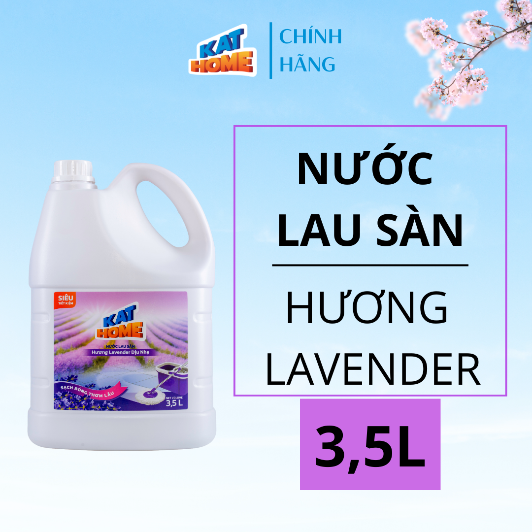 Nước lau sàn KAT HOME Hương Lavender 3,5L