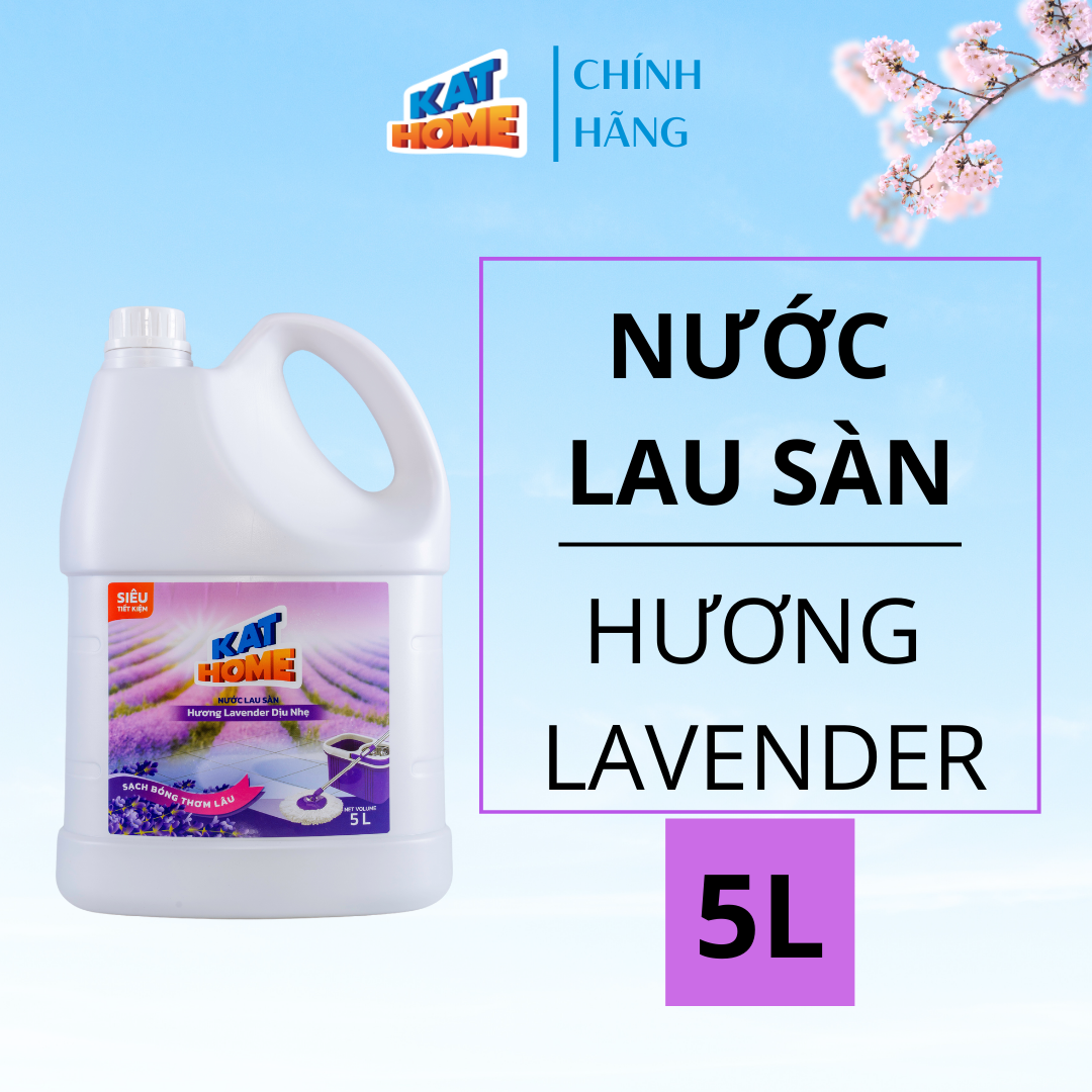 Nước lau sàn KAT HOME Hương Lavender 5L