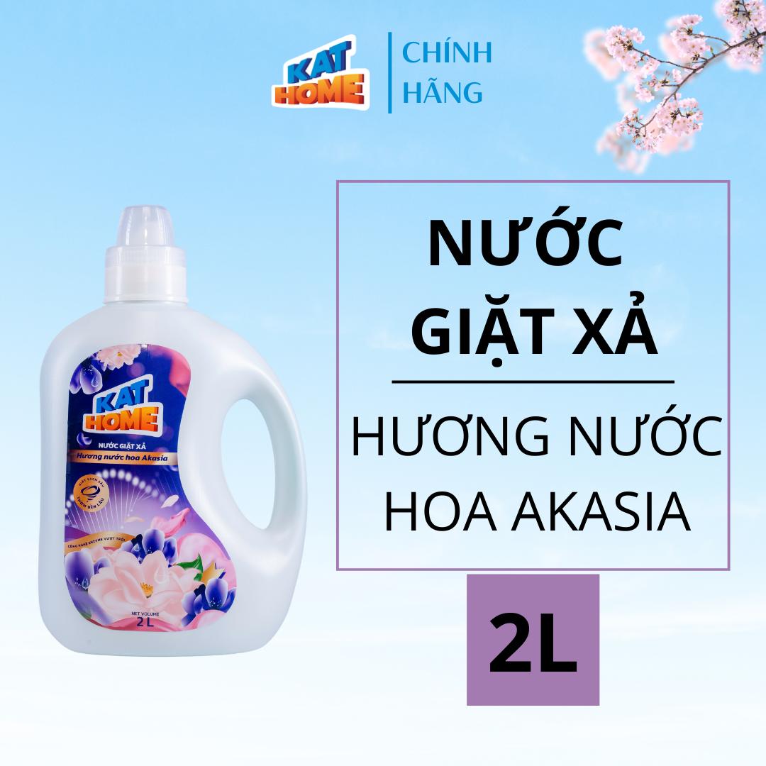 Nước giặt xả KAT HOME Hương Nước hoa Akasia 2L