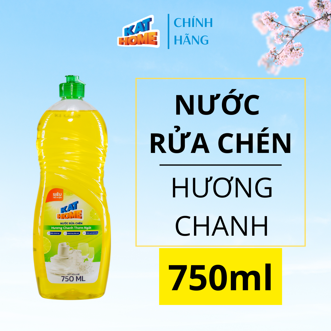 Nước rửa chén KAT HOME Hương Chanh 750ml